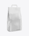 Glossy Food Bag Mockup - Half Side View