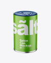 Matte Spice Can Mockup - Front View (High Angle Shot)