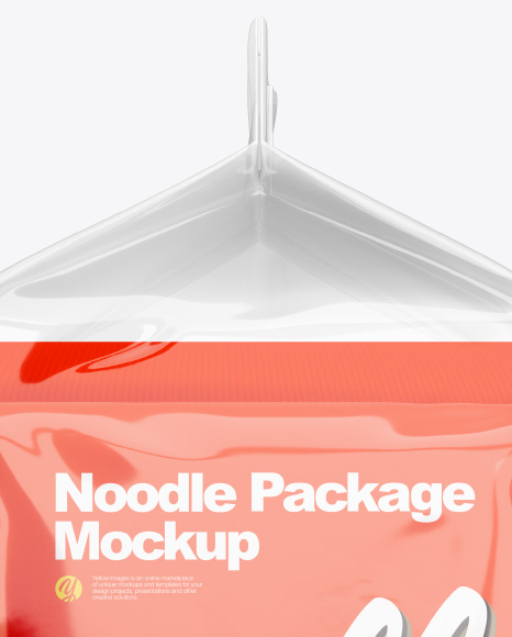 5 Noodle Packs Mockup - Right & Left Sides View - Free Download Images