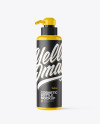 Glossy Cosmetic Bottle with Pump Mockup