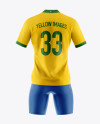 Men’s Full Soccer Kit Mockup - Back View