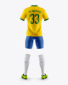 Men’s Full Soccer Kit Mockup - Back View