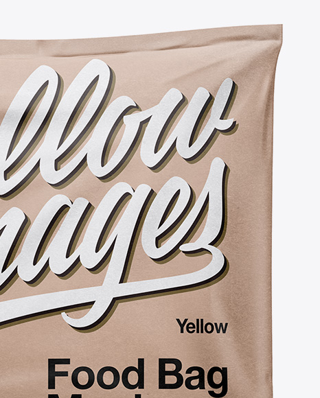 Kraft Food Bag Mockup