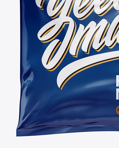 Glossy Food Bag Mockup