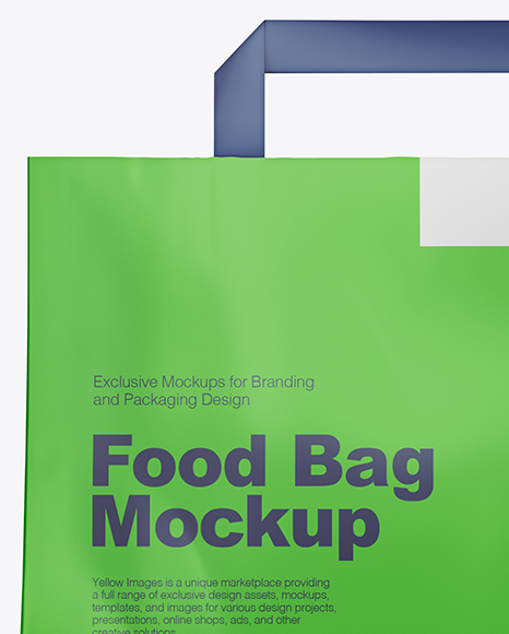 Matte Food Bag Mockup - Front View