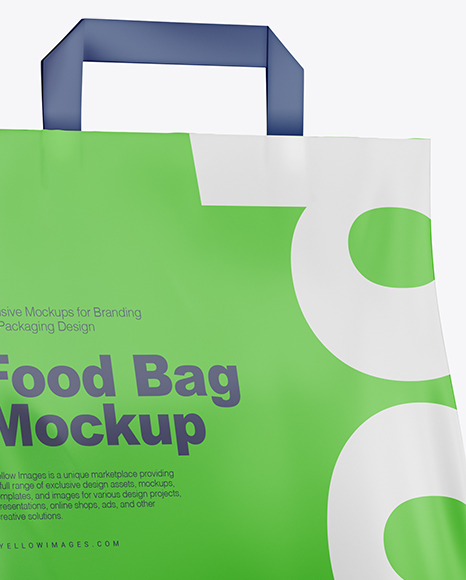 Matte Food Bag Mockup - Half Side View