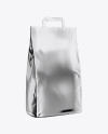 Metallic Food Bag Mockup - Half Side View