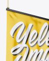 Glossy Banner Mockup - Half Side View