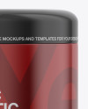 Glossy Plastic Cosmetic Jar Mockup