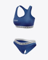 Melange Women`s Underwear Kit Mockup - Front Half Side View