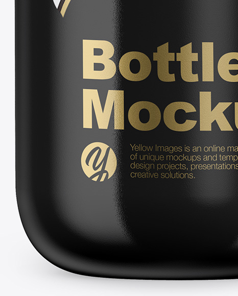 Glossy Bottle Mockup