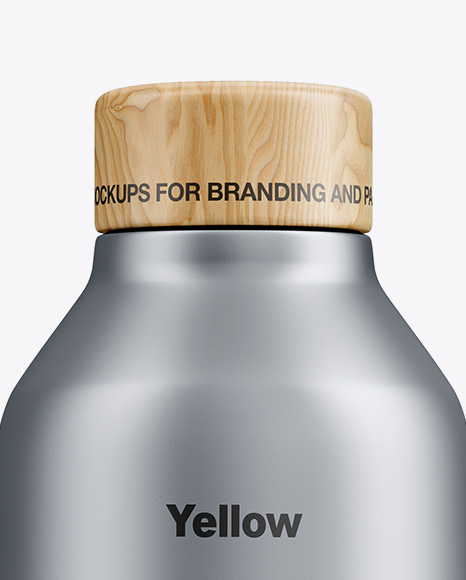 Metallic Bottle Mockup