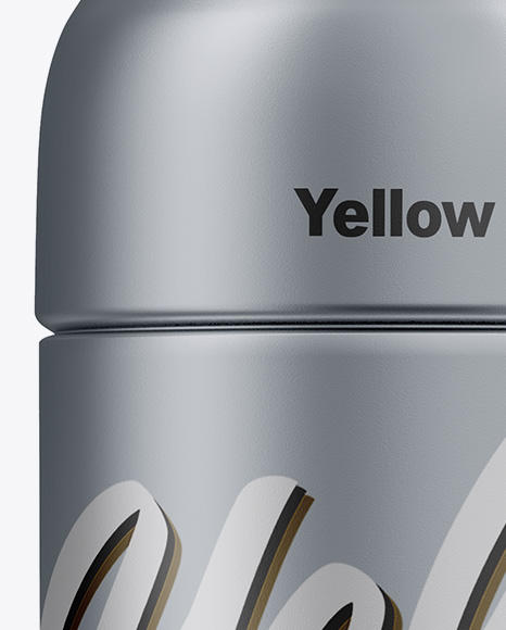 Metallic Bottle Mockup