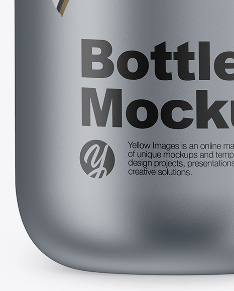 Metallic Bottle Mockup