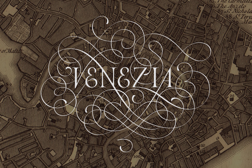 Calligraphic Italian cities Calligraphic Italian cities