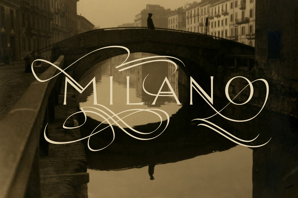 Calligraphic Italian cities Calligraphic Italian cities