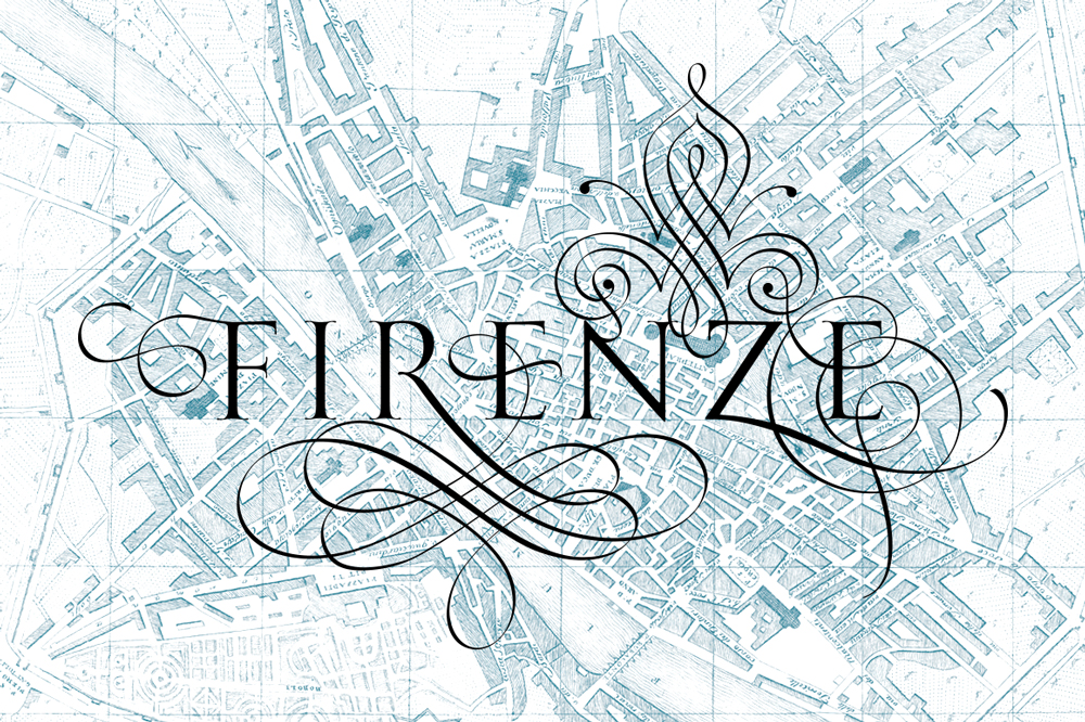 Calligraphic Italian cities Calligraphic Italian cities