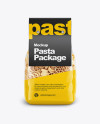 Ruote Pasta with Paper Label Mockup - Front View