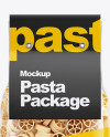 Ruote Pasta with Paper Label Mockup - Front View