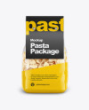 Fiocchi Rigati Pasta with Paper Label Mockup - Front View