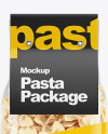 Fiocchi Rigati Pasta with Paper Label Mockup - Front View