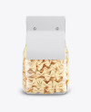 Farfalle Pasta with Paper Label Mockup - Front View