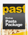 Farfalle Pasta with Paper Label Mockup - Front View