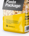 Farfalle Pasta with Paper Label Mockup - Half Side View