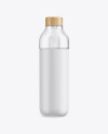 Matte Bottle With Water Mockup