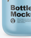 Matte Bottle With Water Mockup