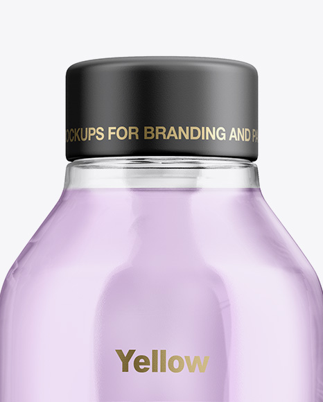 Matte Bottle With Liquid Mockup