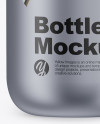 Metallic Bottle With Water Mockup