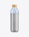 Metallic Bottle With Liquid Mockup