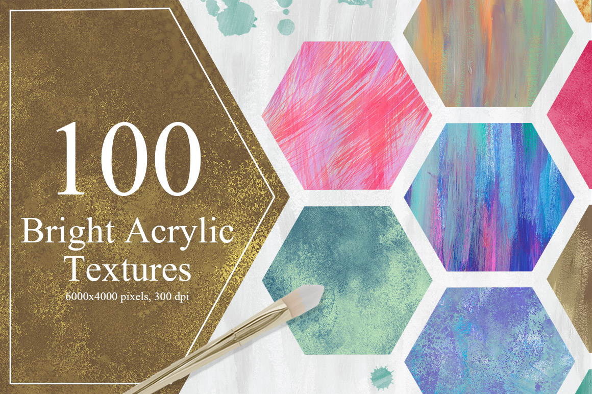 100 Bright Acrylic Textures 100 Bright Acrylic Textures
