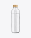 Glass Bottle With Water Mockup