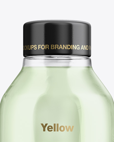 Glass Bottle With Liquid Mockup