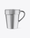 Metallic Mug w/ Cap Mockup - Front View