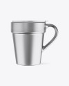 Matte Metallic Mug w/ Cap Mockup - Front View