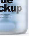 Frosted Glass Bottle With Pills Mockup