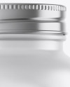 Frosted Glass Bottle With White Pills Mockup