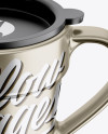 Metallic Mug w/ Cap Mockup - Front View (High-Angle Shot) Metallic Mug w/ Cap Mockup - Front View (High-Angle Shot)