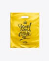 White Patch Handle Plastic Carrier Bag