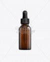 Amber Bottle with Black Dropper Cap - 50ml