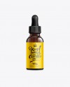 Amber Bottle with Black Dropper Cap - 50ml