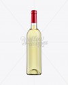 Clear Glass Wine Bottle With White Wine - 750ml Clear Glass Wine Bottle With White Wine - 750ml
