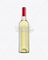 Clear Glass Wine Bottle With White Wine - 750ml