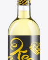 Clear Glass Wine Bottle With White Wine - 750ml Clear Glass Wine Bottle With White Wine - 750ml