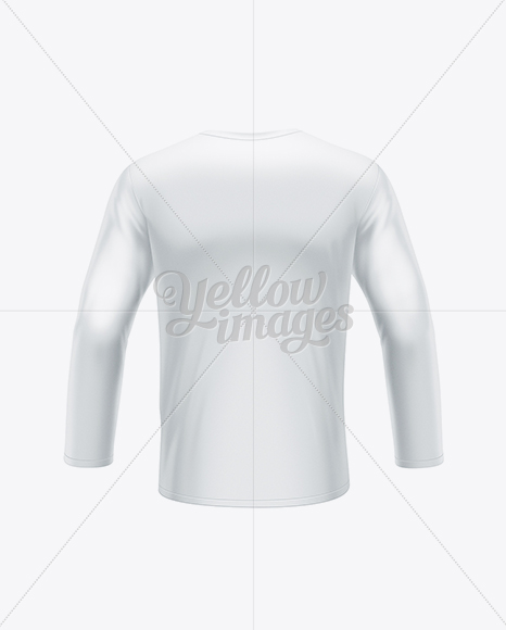 Men's Long Sleeve T-Shirt Back View