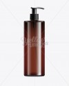 Brown Cosmetic Bottle With Batcher – 500ml