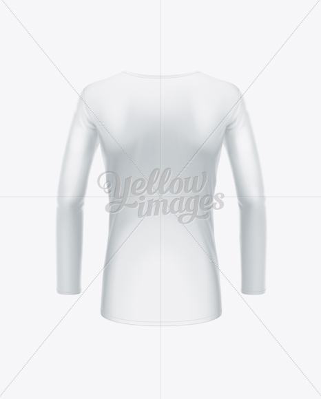 Women’s Long Sleeve T-Shirt Back View